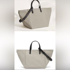 Cuyana canvas market bag beach travel tote
